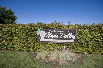 Panel welcome the Napa Valley of California USA