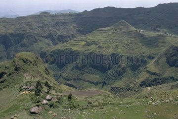Landscape of Ethiopia High plateaus