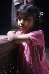 Portrait of an Indian young girl Varanasi India