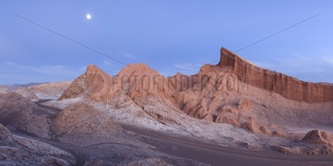 Dawn over the Moon Valley Atacama desert Chile