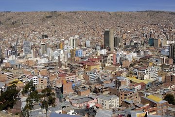 La Paz and the capital  the highest in the world Bolivia