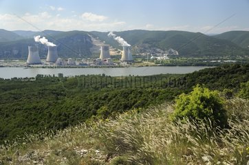 Nuclear Power Plant Cruas Meysse-au bord du Rhone France
