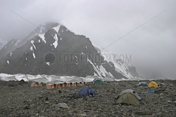 Camp de base du pic Pobeda et du Khan Tengri