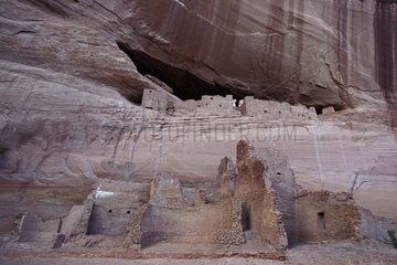 Neglected cave village Chelly Canyon Arizona USA