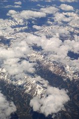 Aerial view of the Alps Balkans Europe