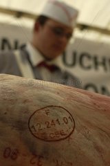EEC Marking of a side of meat France