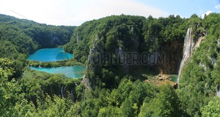 Turquoise water in the Plitvice Lakes NP Croatia