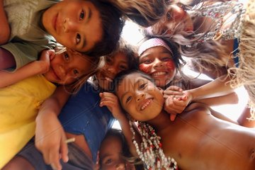 Kaxinawas children living it up Brazil