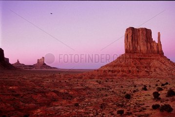 Monument Valley au crépuscule USA