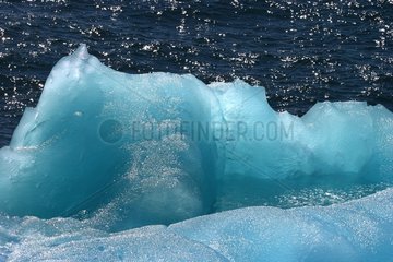 Blue iceberg in Southern Ocean Terre Adelie