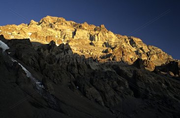 Aconcagua seen from the base camp