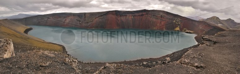 Volcanic lake Landmannalaugar Iceland