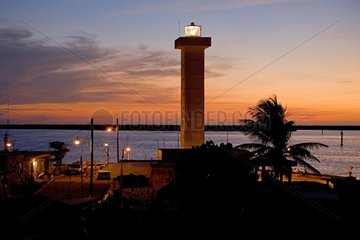 Rio Lagardos bei Sunset Caribbean Sea Mexico
