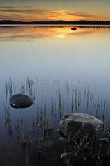 Lake at sunset Sweden