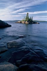 Island on the lake Superior Canada