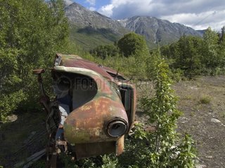 Kadaver der Car Road von Alaska Yukon Canada