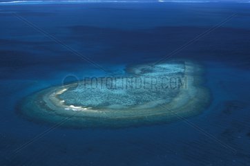 Luftaufnahme eines Lagoon -Riffs Neukaledonien