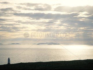 Lighthouse Rhue and the Summer islands Highlands Scotland