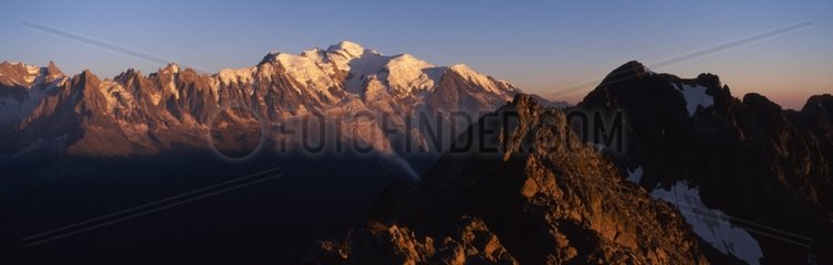 Massif of the Mont Blanc Valley of Chamonix Haute-Savoie