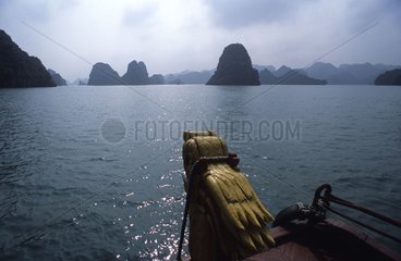 Jonque on the Halong Bay Vietnam