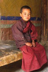 Der junge 6 -jährige Moirillon im Lamayuru India -Kloster