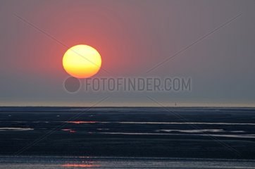 Sunset on the Somme Bay France