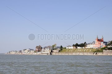 Town of the Crottoy in the Somme Bay France