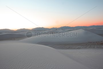 Gypsum desert White Sands National Monument New Mexico