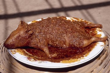 In einem Teller Peru gekochtes Guinea-Pig