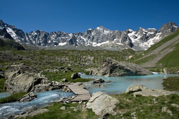 River in the Massif des Ecrins in summer