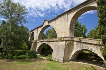 Aqueduct crossing the Auzon in Carpentras Vaucluse France