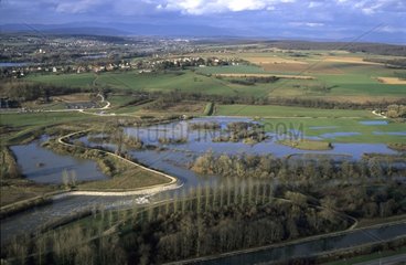 Easily flooded natural zone of Allan Brognard Doubs France