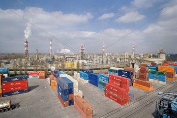 Seveso Chemical Plant Klassifizierter Port du Rhinad France
