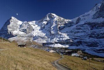 Eiger and Moench  Jungfrau Switzerland
