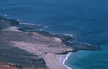 Ufer in Lanzarote -Kanarischen Inseln