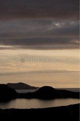 The sea and islands to the village of Achiltibuie Scotland