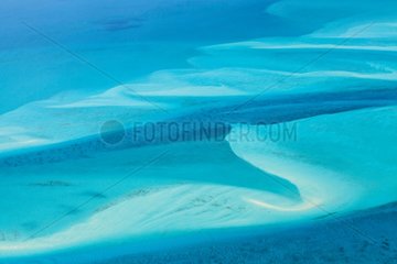 Aerial view of Exuma Islands - Bahamas