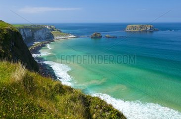 Larrybane Bay cliffs - Northern Ireland UK