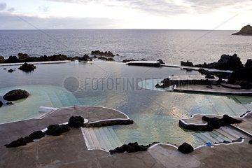 Pools of seawater Porto Muniz Madeira Island Portugal
