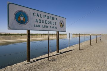 Bewässerungskanal San Luis Plain California USA