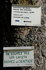 Informationsscheiben Naturschutzgebiet der Luftballons der Vosges