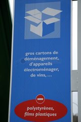Panel of the sorting office of the paperboards of the Country of Montbeliard