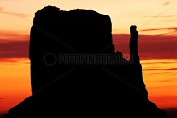 Monument Valley at twilight Arizona USA