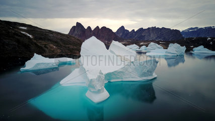 Icebergs  Bear's Archipelago  East Coast Greenland