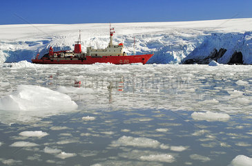 Oceanographic vessel Puerto Deseado   King George Island  South Shetland Islands  Antarctic Peninsula.