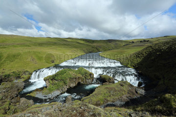 Skogafoss waterfalls  Iceland
