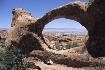 Arche dans le Parc national des Arches Utah USA