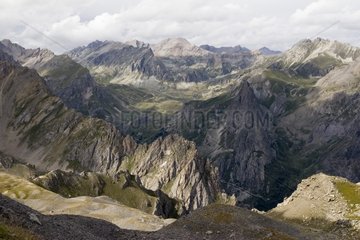 Panorama am italienischen Hang von Südalpen