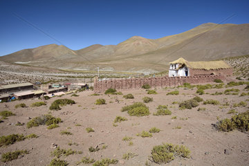 Andean Village of Machuca  Church  San Pedro de Atacama Area  II Antofagasta Region  Chile