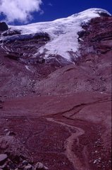 Der Vulkan Chimborazo auf 4.500 Metern über dem Meeresspiegel in Ecuador